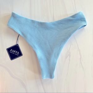 NEW Zaful light blue cheeky bikini bottom